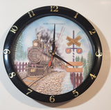 1997 Yen Huei Chang Rail Road Crossing Hourly Sound Effect 11 1/4" Wall Clock