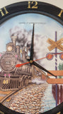 1997 Yen Huei Chang Rail Road Crossing Hourly Sound Effect 11 1/4" Wall Clock