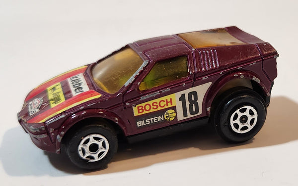Majorette Motor Bosch Kleber AGIP Bilstein #18 Dark Purple Die Cast Toy Car Vehicle