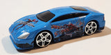 2012 Maisto Marvel Comics The Amazing Spider-Man Fast Money Blue Die Cast Toy Car Vehicle