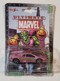 2002 Maisto Ultimate Marvel Lamborghini Diablo Green Goblin Metallic Purple Pink Die Cast Toy Car Vehicle New in Package