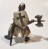 2003 Schleich Medieval Knight with Battle Axe and Shield 3 1/2" Tall Toy Figure
