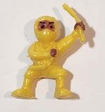 A&A Yellow Ninja Miniature 1 3/8" Tall Toy Figure