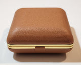 Vintage Seth Thomas Brown Cased Travel Pocket Wind Up Alarm Clock