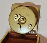 Vintage Seth Thomas Brown Cased Travel Pocket Wind Up Alarm Clock