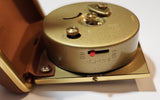 Vintage Seth Thomas Brown Cased Travel Pocket Wind Up Alarm Clock