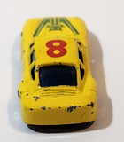 Unknown Brand Porsche 959 #8 Yellow Die Cast Toy Car Vehicle