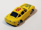 Unknown Brand Porsche 959 #8 Yellow Die Cast Toy Car Vehicle