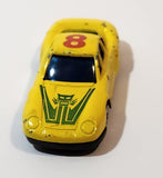 Unknown Brand Porsche 959 #8 Yellow Die Cast Toy Car Vehicle