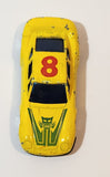 Unknown Brand Porsche 959 #8 Yellow Die Cast Toy Car Vehicle