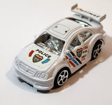 Unknown Brand Optimal Police CRA PD Unit 020 White Pull Back Plastic Toy Car Vehicle
