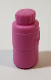 Pink Talc Bottle Miniature Plastic Play Toy