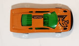Greenbrier 9809 Sports Coupe Bright Orange Die Cast Toy Car Vehicle