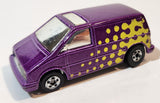 1991 Hot Wheels Ford Aerostar Metalflake Purple Die Cast Toy Car Vehicle