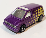 1991 Hot Wheels Ford Aerostar Metalflake Purple Die Cast Toy Car Vehicle