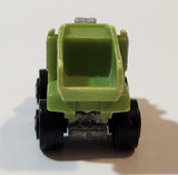 1987 Road Champs Dump Truck Green Micro Mini Die Cast Toy Car Vehicle