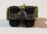1987 Road Champs Dump Truck Green Micro Mini Die Cast Toy Car Vehicle