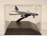 New Ray Delta Airlines McDonnell Douglas MD - 11 1/850 Scale Die Cast Toy Airplane in Display Case