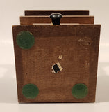 Vintage Giftcraft Glass, Wood, and Metal Coffee Grinder