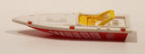 Unknown Brand Fire Department Speed Boat Red and White Plastic Toy Boat