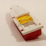 Unknown Brand Fire Department Speed Boat Red and White Plastic Toy Boat