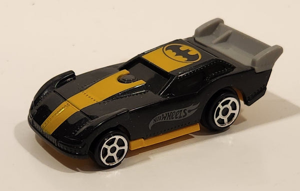 2016 McDonald's Hot Wheels DC Comics Batman Batmobile Black Pull Back Plastic Die Cast Toy Car Vehicle