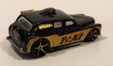 2009 Hot Wheels HW City Works Cockney Cab II Taxi Black Die Cast Toy Car Vehicle