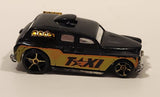 2009 Hot Wheels HW City Works Cockney Cab II Taxi Black Die Cast Toy Car Vehicle