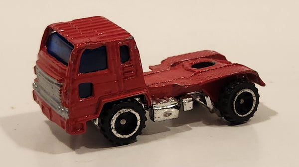 Unknown Brand Semi Tractor Truck Red Die Cast Toy Car Vehicle