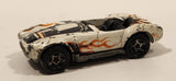 1999 Hot Wheels Show Biz Shelby Classic Cobra Convertible White Die Cast Toy Car Vehicle with Opening Hood