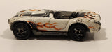 1999 Hot Wheels Show Biz Shelby Classic Cobra Convertible White Die Cast Toy Car Vehicle with Opening Hood