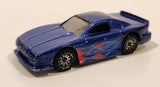 2007 Hot Wheels Mustang Cobra Metalflake Dark Blue Die Cast Toy Car Vehicle