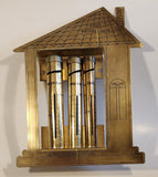 Vintage First National Bank Brass Tone Metal Money Counter