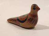 Vintage Mexican Tonala Dove Bird Hand Painted Ceramic Pottery Ornament