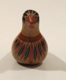 Vintage Mexican Tonala Dove Bird Hand Painted Ceramic Pottery Ornament
