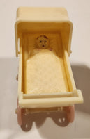 Vintage Renewal Products Baby, Stroller, High Chair, and Change Table Miniature Pink Plastic Dollhouse Toys