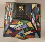 Colorful Rainbow 18" Tall Leaded Stained Glass Table Lamp