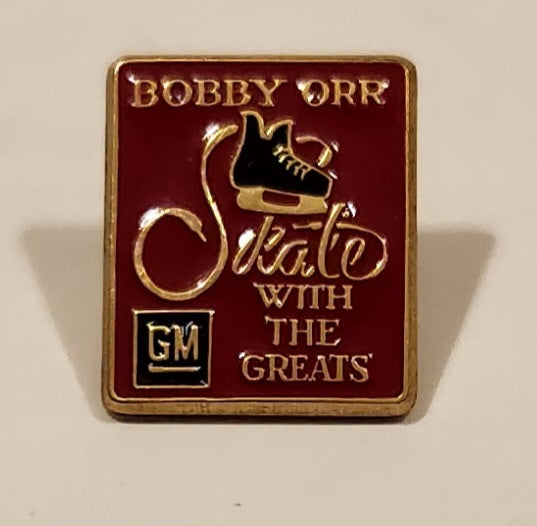Bobby Orr Skate With The Greats GM Enamel Metal Lapel Pin