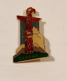 Vancouver Canada Totem Pole Themed Enamel Metal Lapel Pin