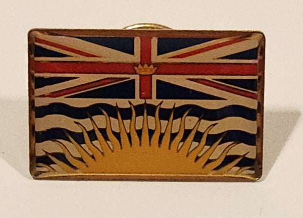 British Columbia, Canada Flag Themed Enamel Metal Lapel Pin Souvenir Travel Collectible