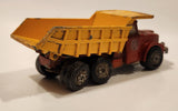 Vintage 1971 Lesney Matchbox Super Kings Scammell Contractor Dump Truck Red and Yellow Die Cast Toy Vehicle