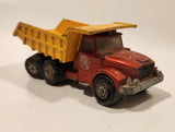 Vintage 1971 Lesney Matchbox Super Kings Scammell Contractor Dump Truck Red and Yellow Die Cast Toy Vehicle