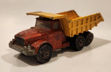 Vintage 1971 Lesney Matchbox Super Kings Scammell Contractor Dump Truck Red and Yellow Die Cast Toy Vehicle