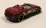 2017 Hot Wheels Mystery Models MX48 Turbo Burgundy Red Die Cast Toy Car Vehicle