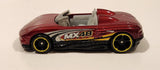 2017 Hot Wheels Mystery Models MX48 Turbo Burgundy Red Die Cast Toy Car Vehicle