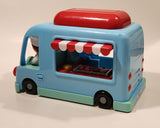 Playgo Chad Valley Tots Food Truck 9 1/2" Plastic Toy Car Vehicle with 2 Figures