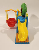 2004 Mattel Viacom Dora The Explorer Talking Dollhouse Backyard Swing Slide Play Set Plastic Toy G6911