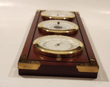 Vintage Thermor Scotiabank Thermometer Barometer Hygrometer Wood Cased Weather Station Made in Japan