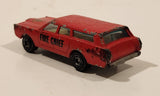 Yatming No. 1015 Ford Station Wagon Fire Department Red Die Cast Toy Car Vehicle