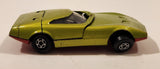 Vintage 1970 Lesney Products Matchbox Series Superfast No. 52 Dodge Charger MkIII Lime Green Die Cast Toy Car Vehicle